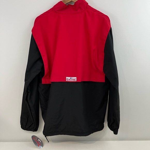 New Game Sportswear Mystic Windbreaker Jacket in Red Black - Picture 5 of 6